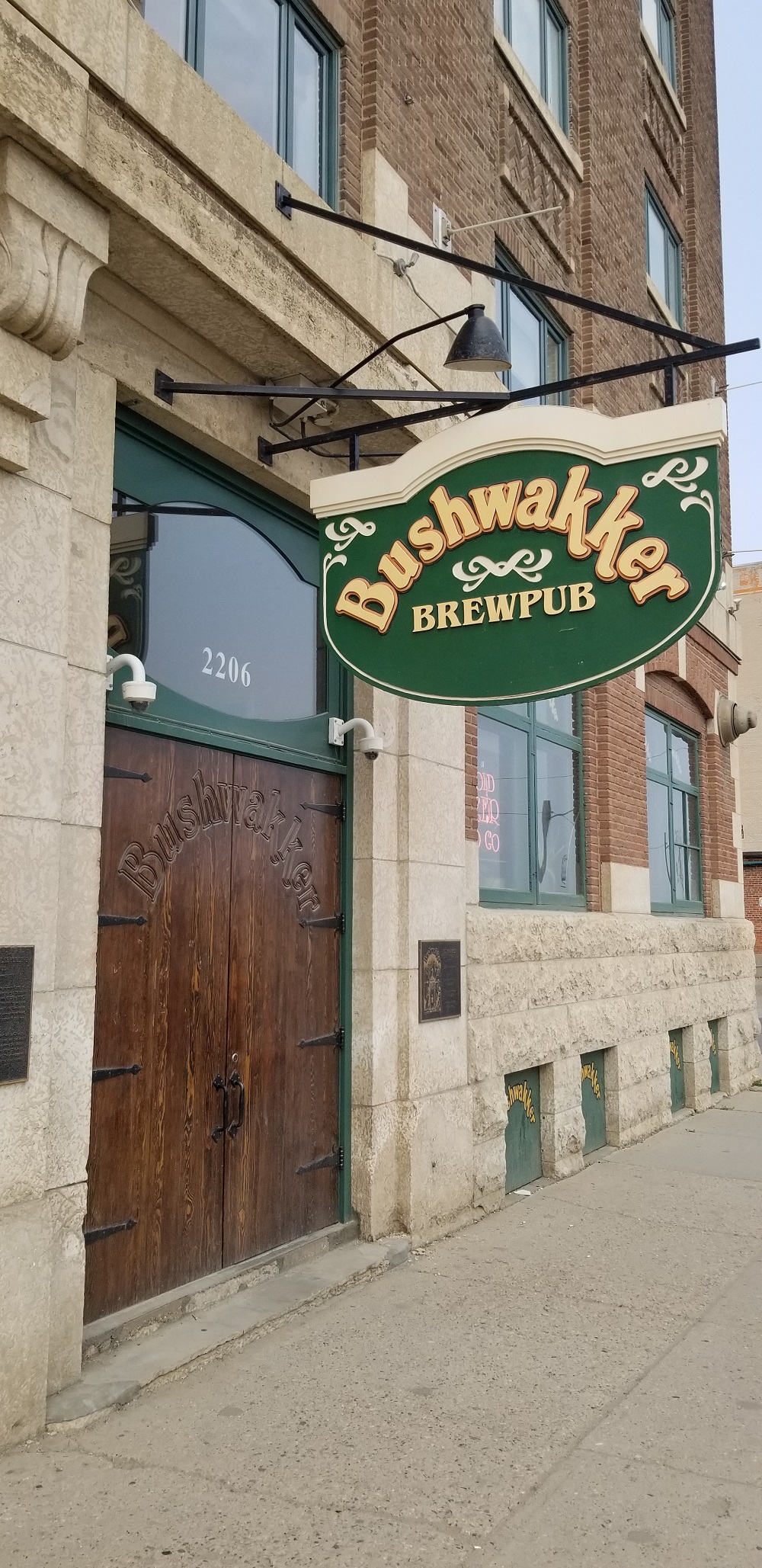Bushwakker Brewpub - front door