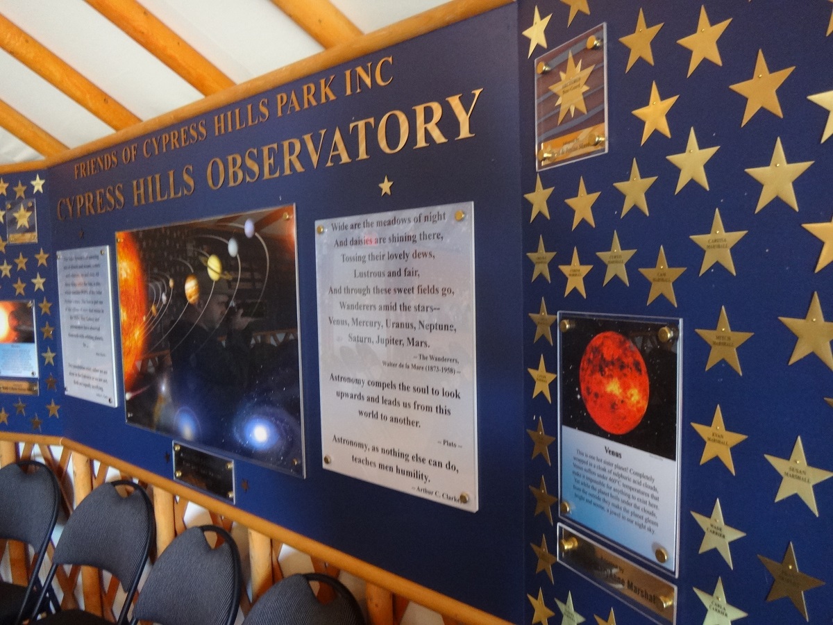 Dark Sky Observatory - Cypress Hills Interprovincial Park