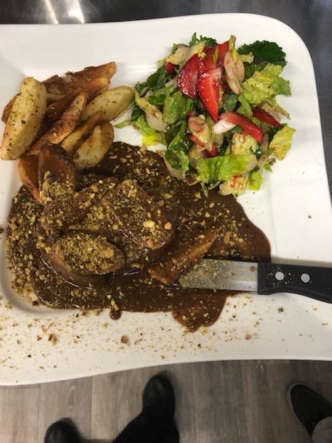 Signature steak dish